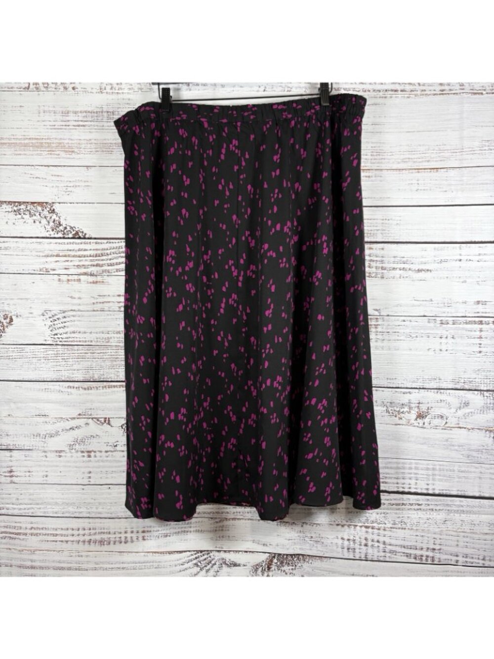 Coldwater Creek Black Pink Floral Reversible Maxi - Picture 9 of 14